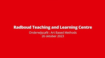 In gesprek over Art Based Methods | Oktober 2023