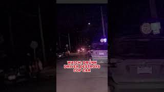INSANE: Drunk Driver DEMOLISHES Police Cruiser