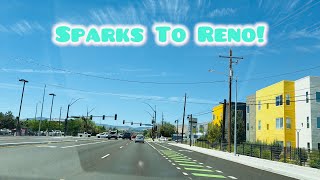 SPARKS TO RENO ROAD-VIEW NEVADA DRIVE!