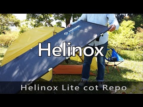 Helinox ライトコットを使ってみた。Lite cot Report - YouTube