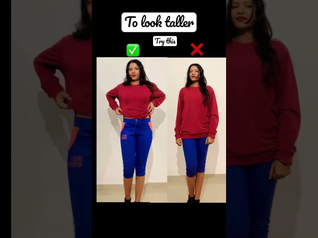To look taller try this hack #videos #trending #hack #diy #shorts #shortsvideo #clothing