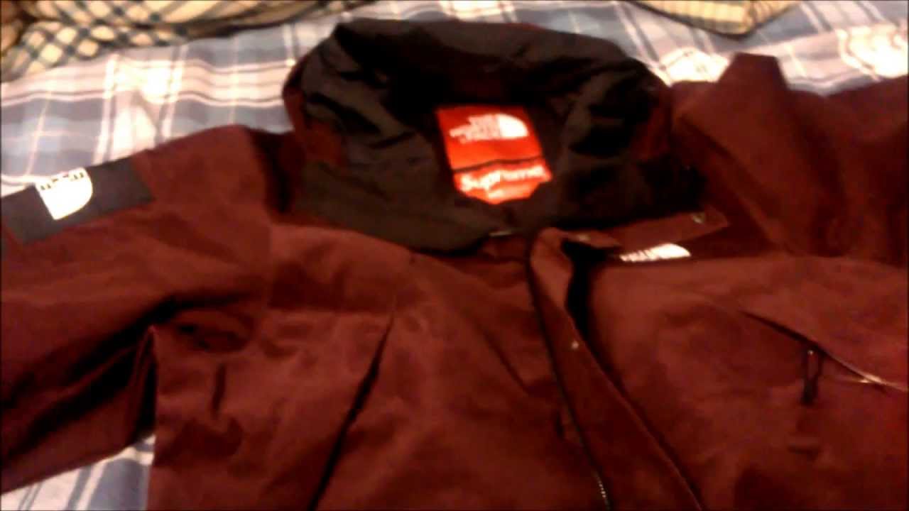 Supreme x The North Face Mountain Shell Jacket Dark Purple Fall Winter 2012  Unboxing and Review - YouTube