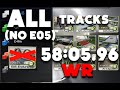 Trackmania nations forever all maps no e05 speedrun world record 580596