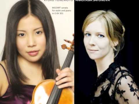 Kyoko Yonemoto and Anastasia Safonova,  Mozart sonata in G KV 301