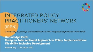 IPPN Knowledge Café: Using Intersectional Approach in Policy Implementation: