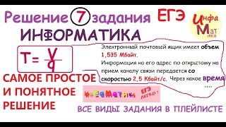 7 задание ЕГЭ информатика 2021.Электронный почтовый ящик имеет объем 1,535 Мбайт. Информация на его