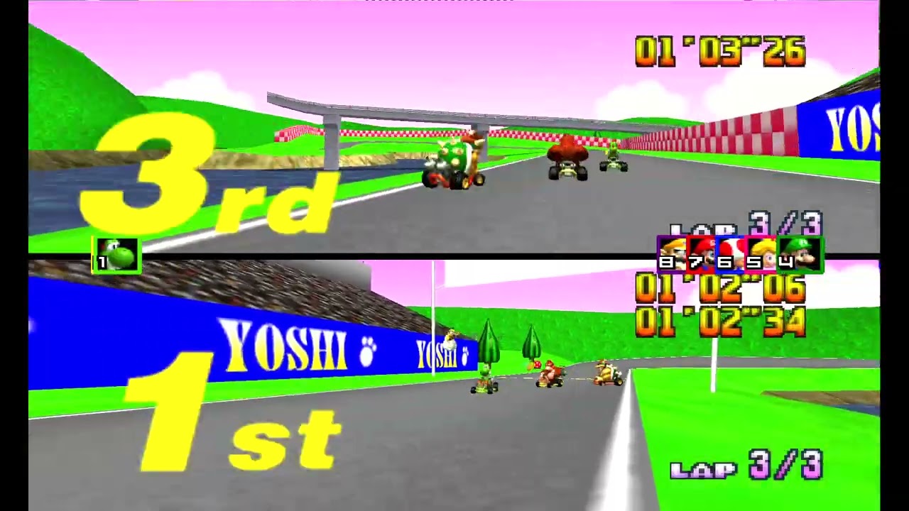 Copa Star y Flower en Mario Kart 64