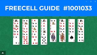 FreeCell 1001033ļ¼ććŖć¼ć»ć«ļ¼ ( TŠ“T)ć Unknown difficulty level