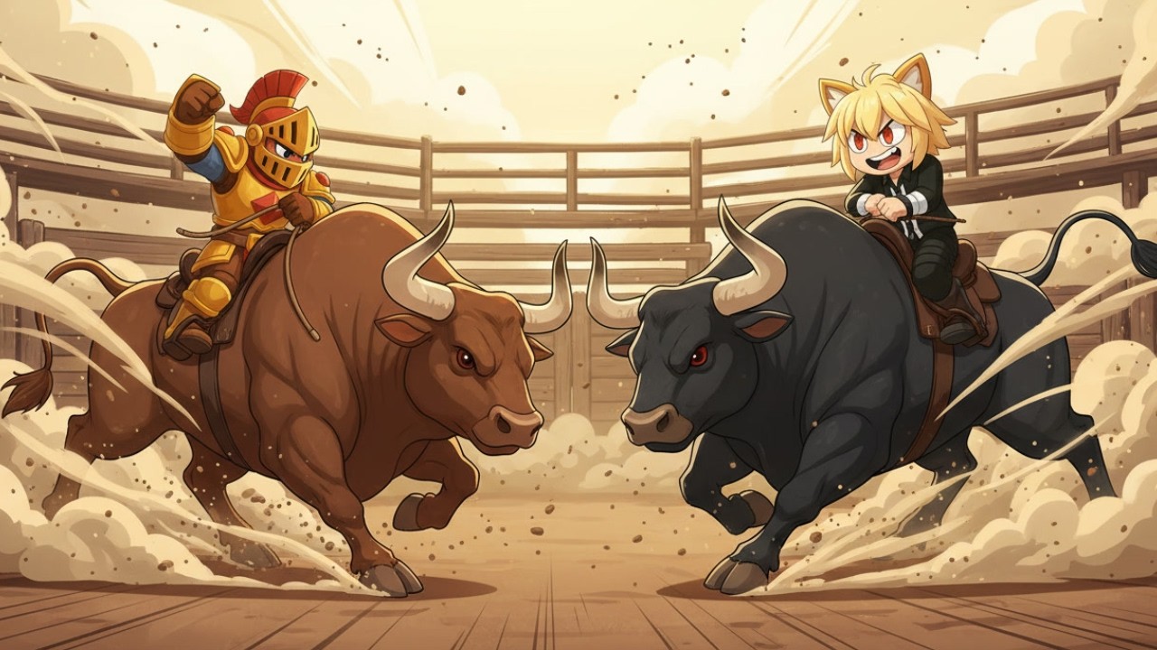 Una BATALLA DE TOROS demasiado EXTREMA 🐂 Momentos graciosos en ROBLOX
