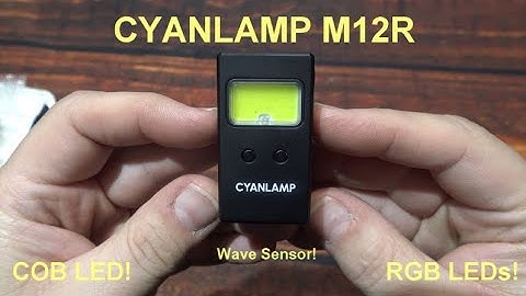 CYANLAMP M12R Flashlight Kit Review! (RGB & COB LEDs, 500 Lumens, Magnetic Tail, Kick Starter!)