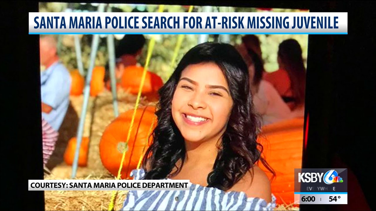 Santa Maria police search for at-risk missing 14-year-old female - YouTube