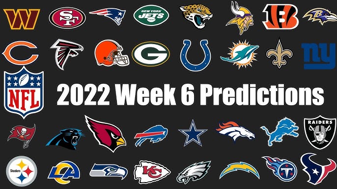 predictions week 6 nfl