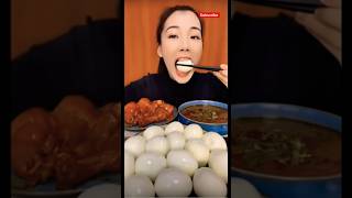 Beautiful Girl Eating Eggs 🤤 Indian ASMR Eating Show 😋Satisfying Eating Sounds #egg #food #ytshorts