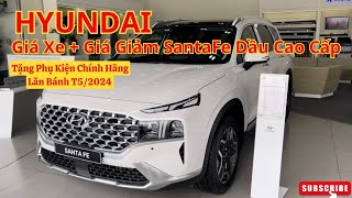 GIÁ XE SANTAFE DẦU CAO CẤP | Chi Tiết Lăn bánh Tiền Mặt và Trả Góp Hyundai Santafe | Văn Lâm Hyundai