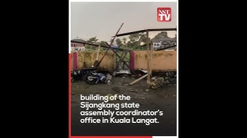 Woman trapped in collapsed building as storm hits Kuala Langat