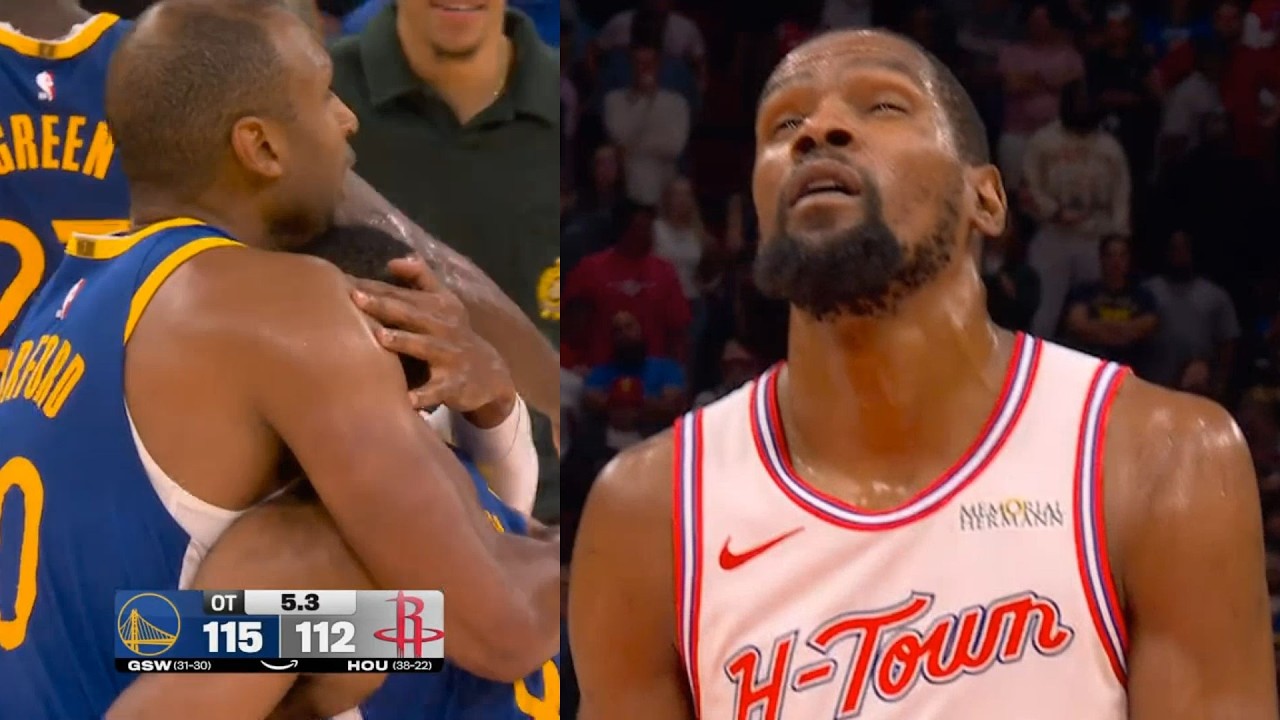 Kevin Durant misses clutch FTs and De'Anthony Melton putback to win vs Rockets