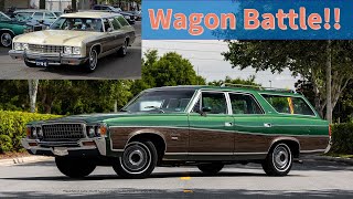 Battle of the 1973 Wagons: AMC Ambassador Brougham vs. Chevrolet Caprice Estate Wagon!