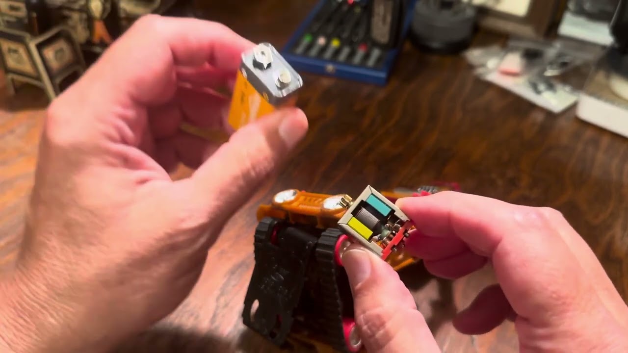 Zeroid toy robot back to life after 40 yrs. How to jump start the motor