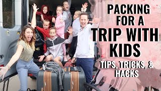 How we pack for a trip (with kids)! Tips, hacks for leaving town! | Jordan Page