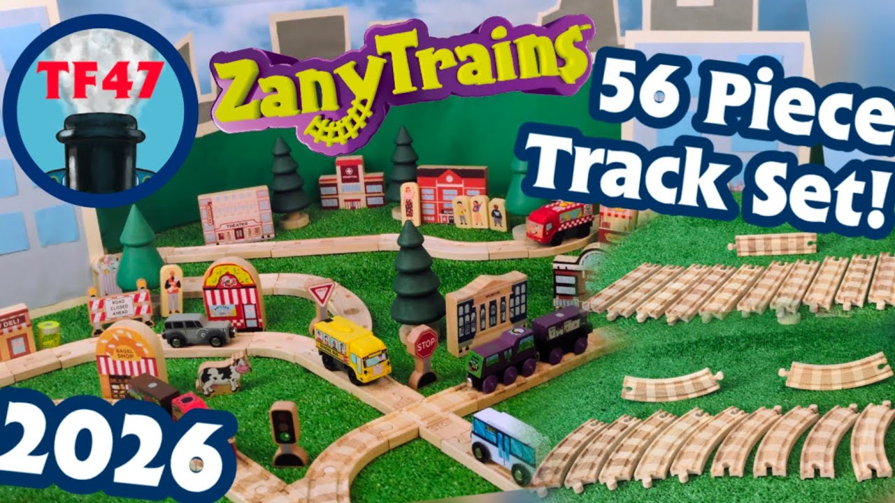 プリン。バインとセットでTECHNINE LM 149.5 ロッカー New Zany Trains 56 Piece Track & Road Set Best Track Pack! TF47