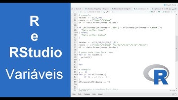 Conhecendo o R e RStudio - Variáveis (Curso para iniciantes - Aula 3)