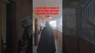 Darth Vader looking for Rebel Spies that have hidden.pn the Death Star,!