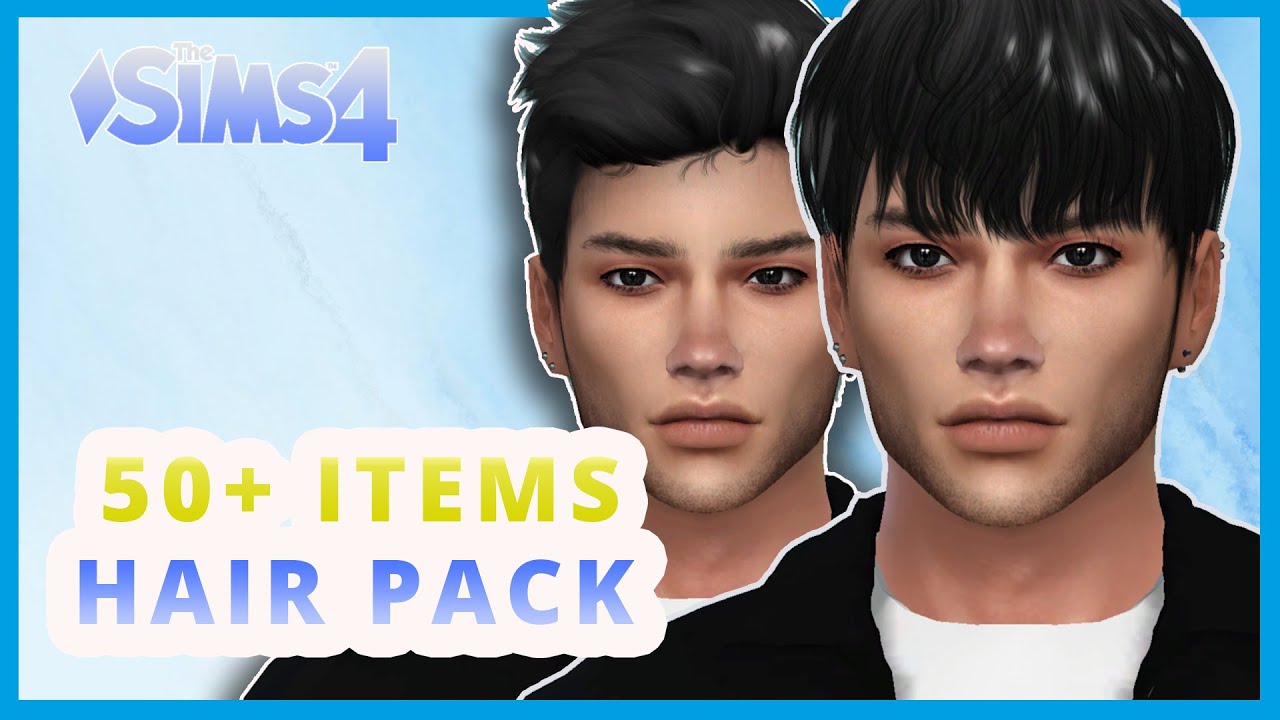 50 Items Cc Male Hairs Pack My Folder Mods The Sims 4 Hairstyles🌟