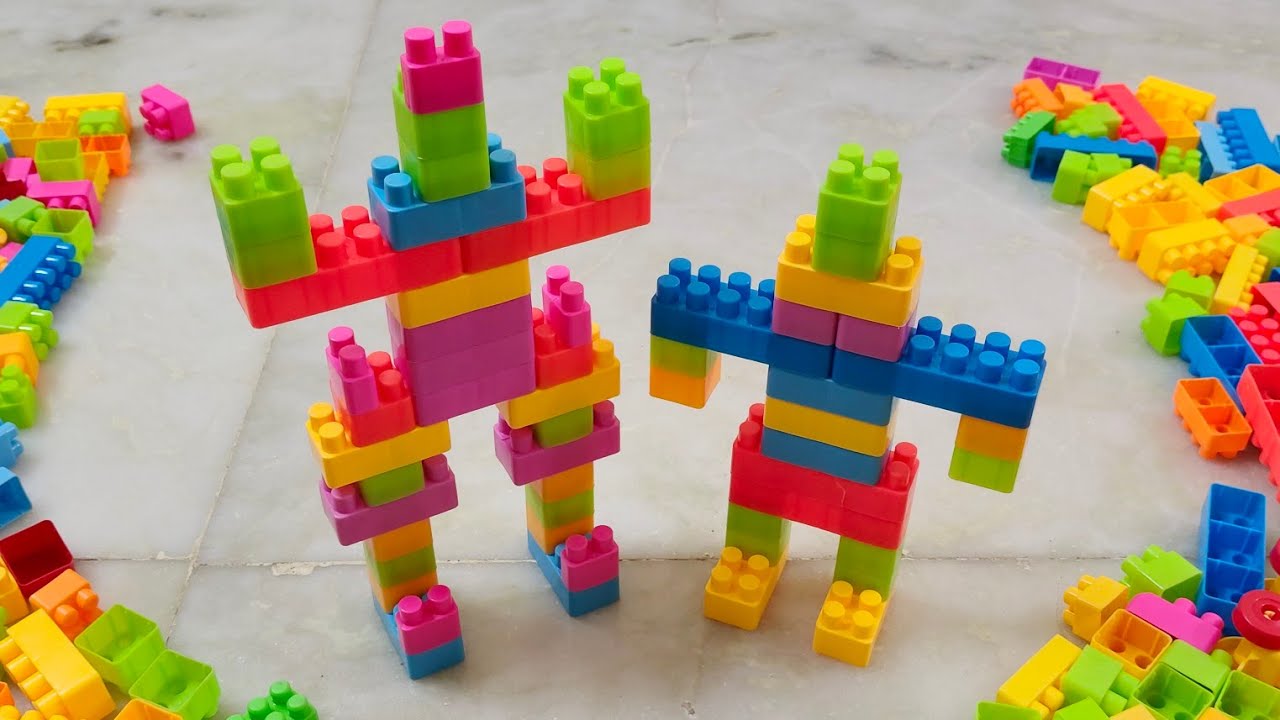 Satisfying DIY Robots ASMR/ Building  blocks /block game /Lego block 