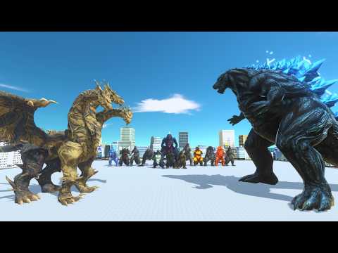 Keizer Ghidorah vs EVERY Godzilla! Ultimate 1v1 Battle Challenge | Animal Revolt Battle Simulator