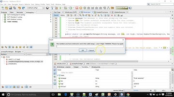 while loop example: validate range of data