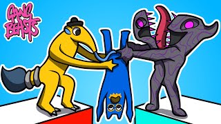 VILÕES de GARTEN OF BANBAN 8 no GANG BEASTS! Estevão, Milla e Milly