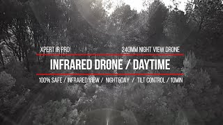 Fast daytime flight test using infrared vision of the revolutionary Xpert IR Pro drone
