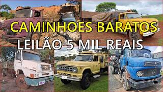 LEILÃO DE CAMINHOES A PARTIR 5 MIL REAIS MB 1113 D60 MB1218