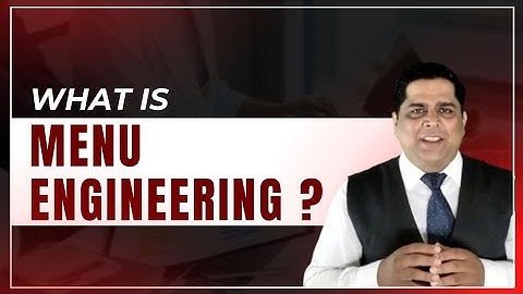 what is menu engineering