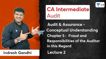 L2 | Fraud & Responsibilities of Auditor in this regard | Audit & Assurance | Indresh Gandhi