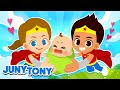 My Superhero Family Song | We Are a Gassy Poopy Family  More | Kids Songs | JunyTony