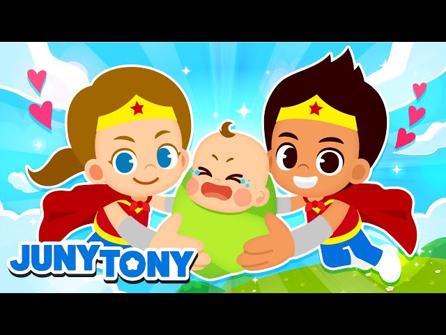 My Superhero Family Song | We Are a Gassy Poopy Family +More | Kids Songs | JunyTony class=