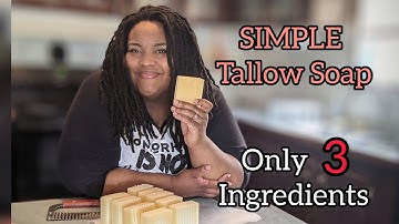 How to Make Easy Tallow Soap| Soap Making At Home
