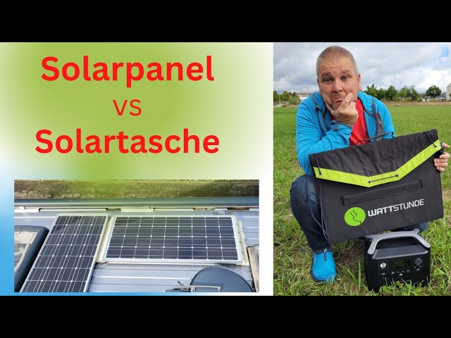 Was ist besser?? Solarpanel - Wattstunde - oder Solartasche (+ Ecoflow) 