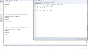 3 06S1   Stata   Matrix Multiplication
