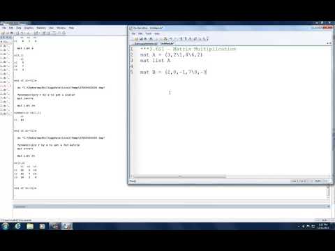 3 06S1   Stata   Matrix Multiplication