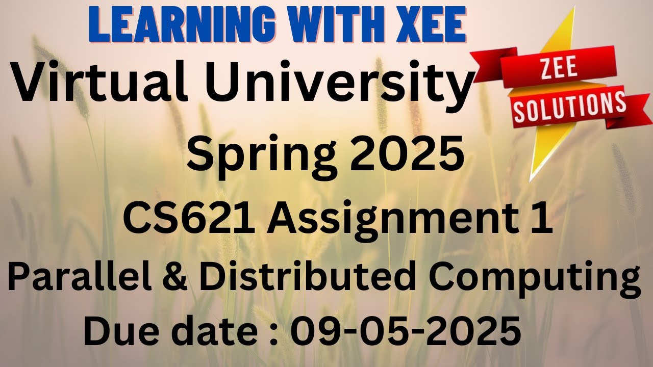 CS621 Parallel and Distributed Computing Assignment 1 Spring 2025 ...