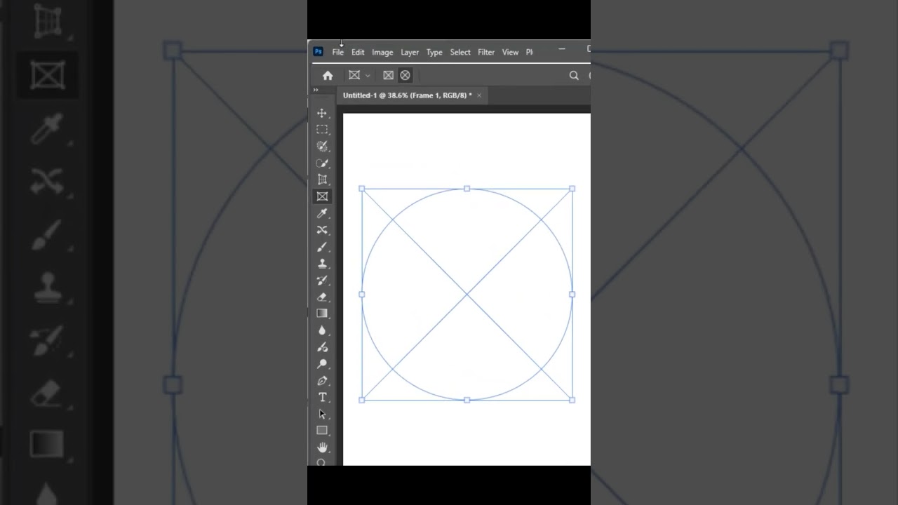 Photoshop Frame tool to add an Image to the Circle