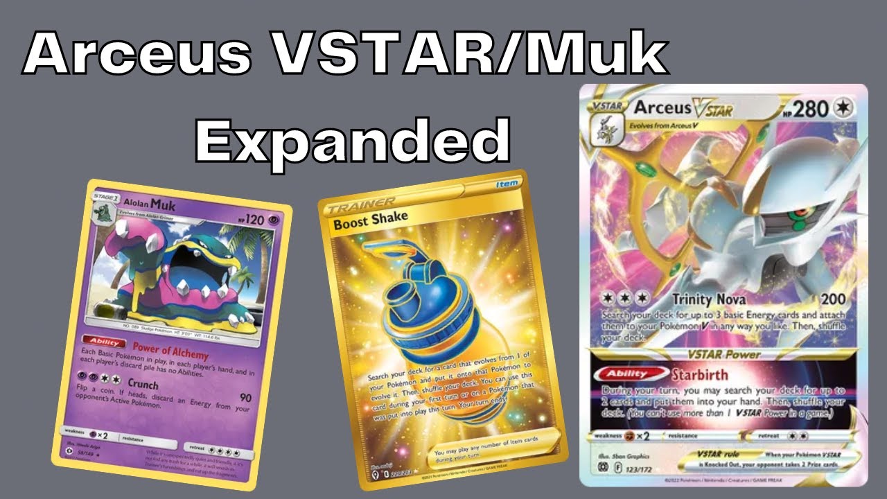 Arceus VSTAR/Muk: Ability Lock 1st turn!!- Expanded Deck Showcase PTCGO