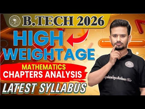 B.Tech Mathematics syllabus High Weightage #btech #amu #syllabus - YouTube
