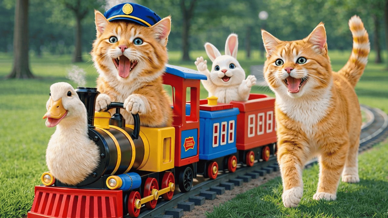 Mama Cat Trims Fur on the Farm and Makes Tiger Hat For Kittens At Home🐾🎩🐯