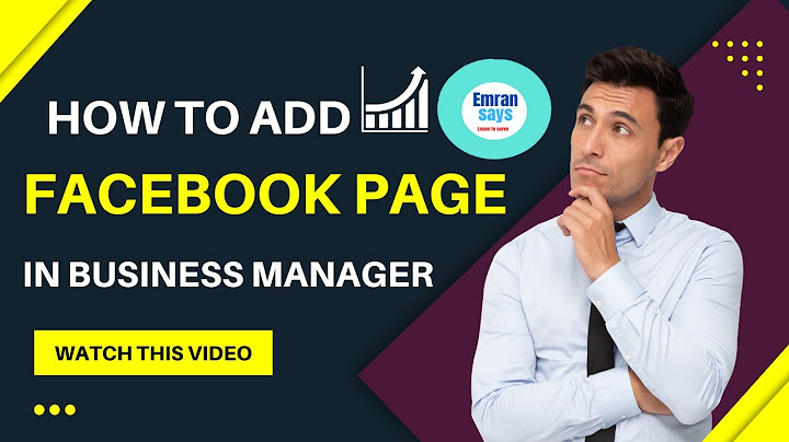 How to add facebook page to business manager