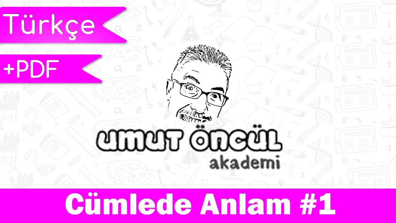Türkçe | TYT | Cümlede Anlam #1 | +PDF - YouTube