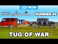Hummer H1 vs Mercedes G63, Suzuki Jimny & Mitsubishi L200 pickup in a Tug of war [video]