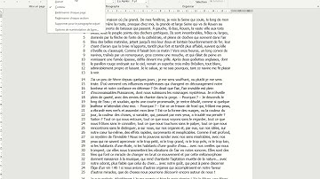 Numéroter les lignes d